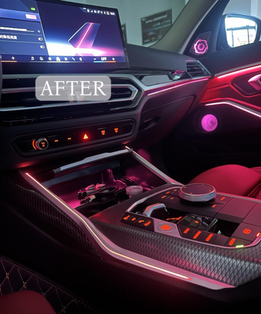 bmw 3/4 series center console saddle light