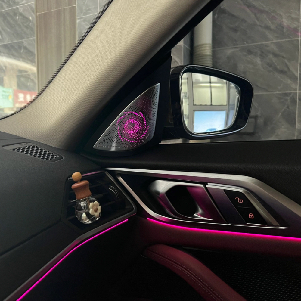 BMW 4 series G26 LED speaker&tweeter cover 8pcs sets led ambient light speaker cover 8pcs set for bmw 4 series g26