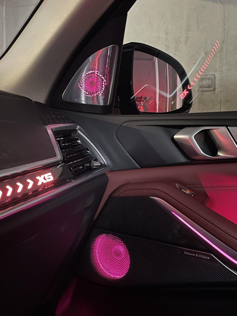 led ambient light speaker covers 15pcs sets for bmw x5 x7