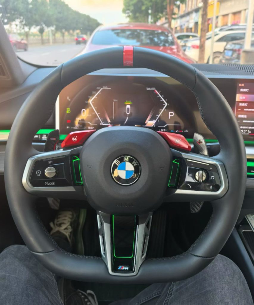 ambient light steering wheel control with paddle shifters for bmw g60 g68 g70 g45