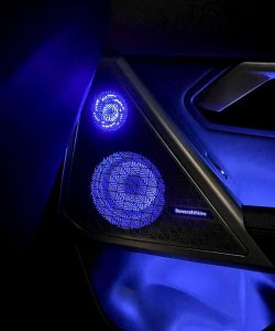 bmw g68 led ambient light speaker covers installation effect
