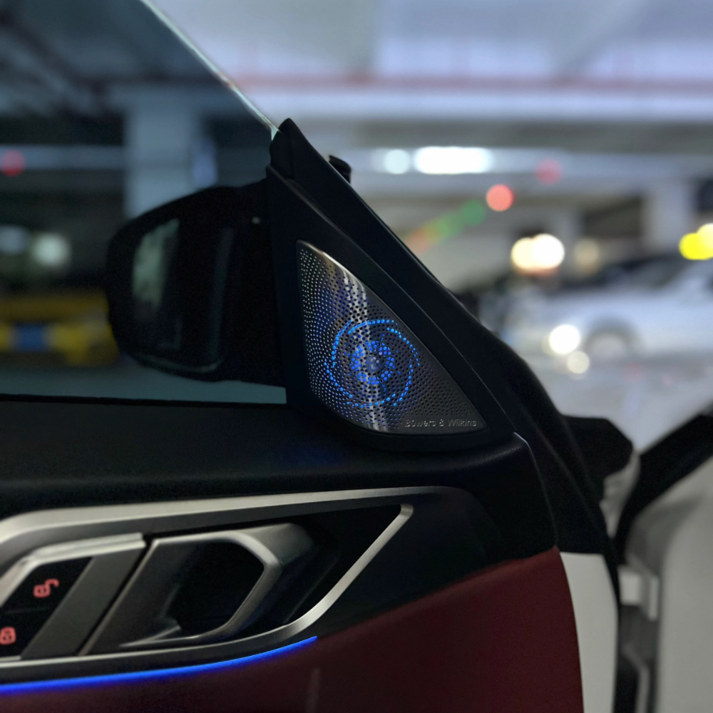 led ambient light speaker cover 8pcs set for bmw 4 series g26