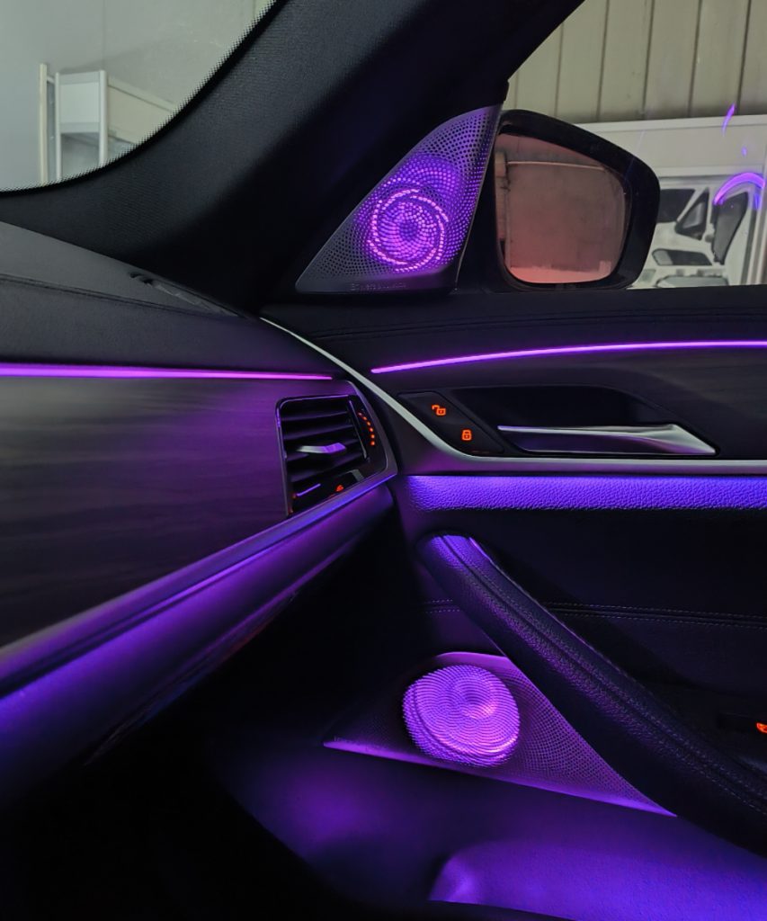 led speaker cover 8pcs set for bmw 5 series 