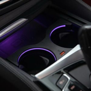 Cup Holder with Ambient Light for BMW