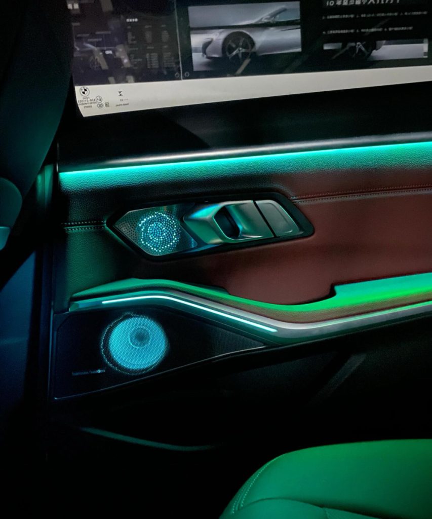 led ambient light speaker cover 6pcs set for bmw 3 series g28