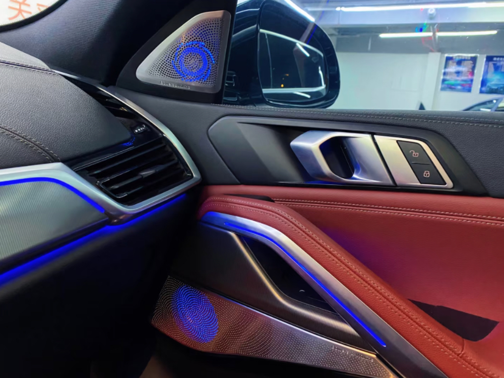 led ambient light speaker covers 15pcs sets for bmw x6 g06