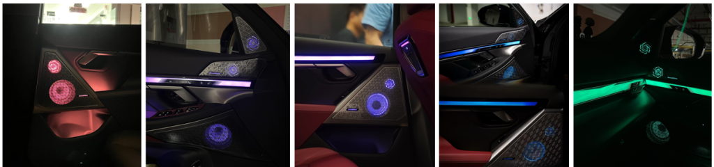 led ambient light speaker covers 10pcs set for bmw new 5 series