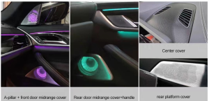 led ambient light speaker covers 8pcs set for bmw g68