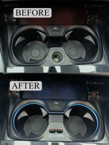 BMW 3 4 series holder with ambient light