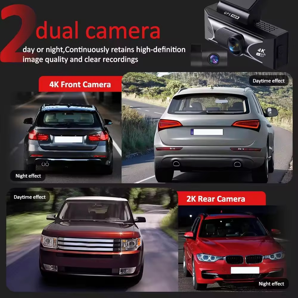 2ch dash cam 4k front+2k rear c17