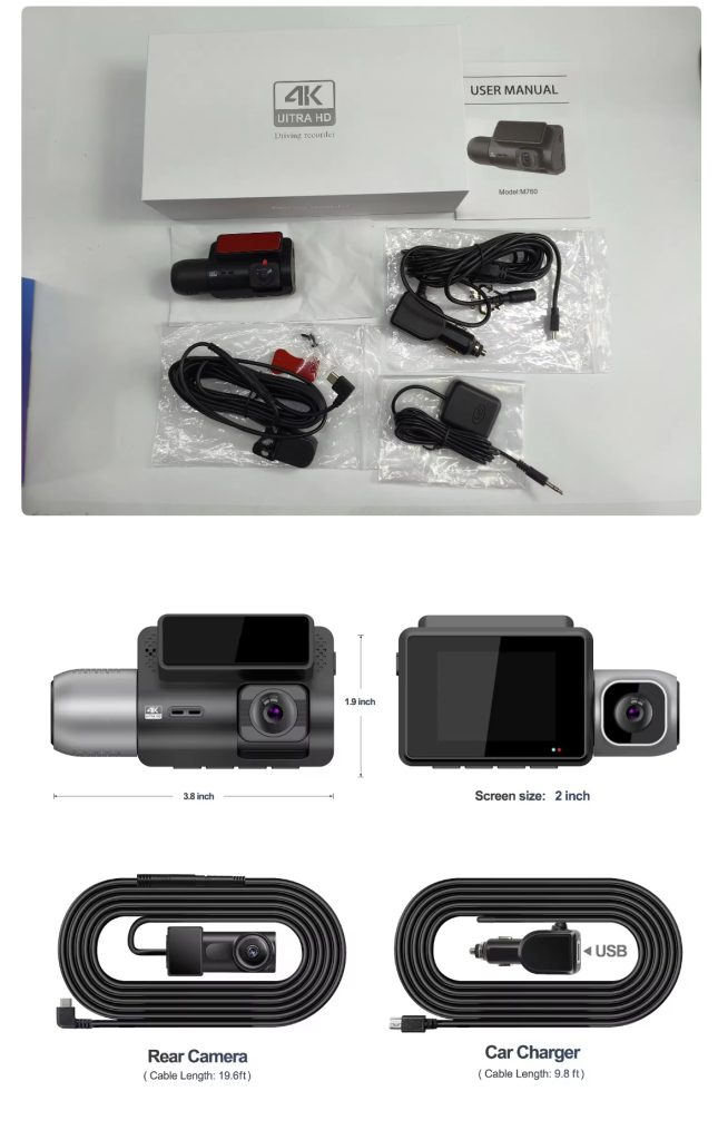 3ch wifi dash cam 
