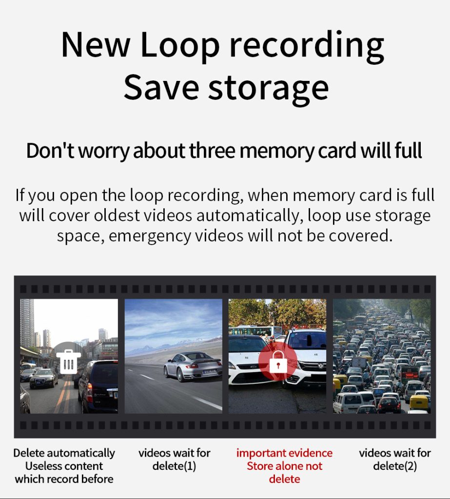 3ch dash cam 4k+1080p+2k with sony starvis senso t850sh