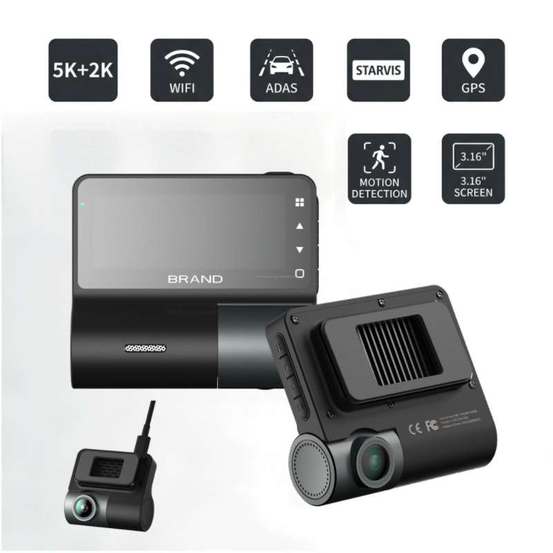 2ch wifi dash cam 2ch wifi dash cam 5k front + 2k rear