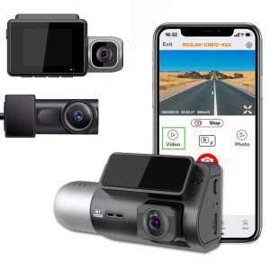 3ch wifi dash cam 4k+1080p+2k